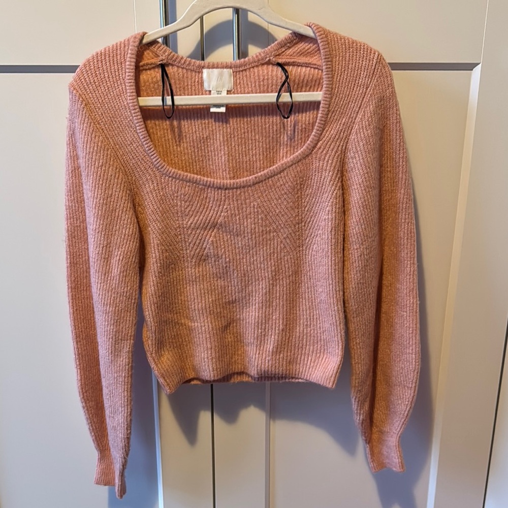 Pink Bustier Style Sweater